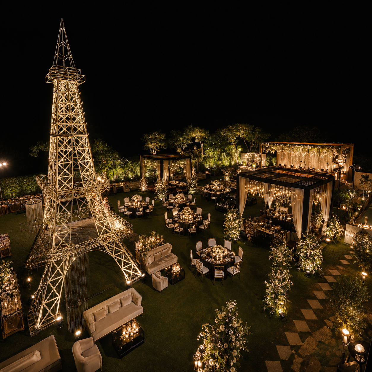 Landscaped garden wedding at Ramada Jaipur